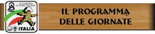 Il programma delle giornate